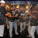SPORTS/NEW YORK: YANKEES WIN THE AL EAST!