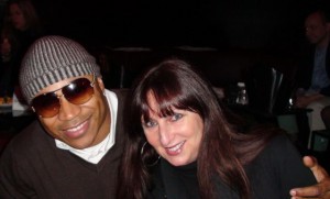 Karen with LL Cool J at Russell Simmons' party at Greenhouse, NYC