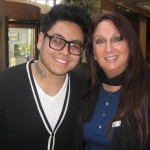 Karen with American Idol's Andrew Garcia