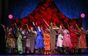 Mary Poppins cast doing the musical number that I spelled in the last paragraph.  (And hope never to have to do again.  Whew!)  Photo by Joan Marcus.